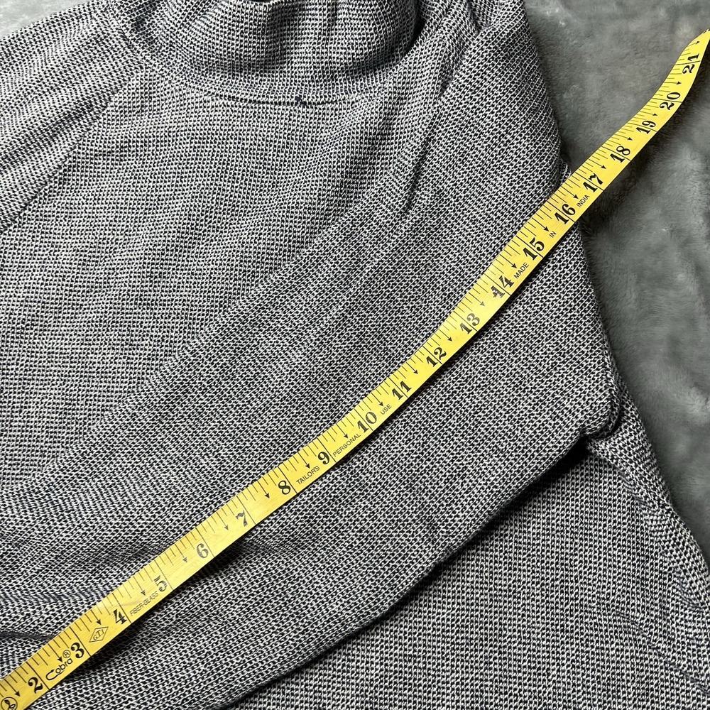 THEORY Sweater Women Size Medium Knit Regal Wool Mock Neck Grey - Picture 7 of 8
